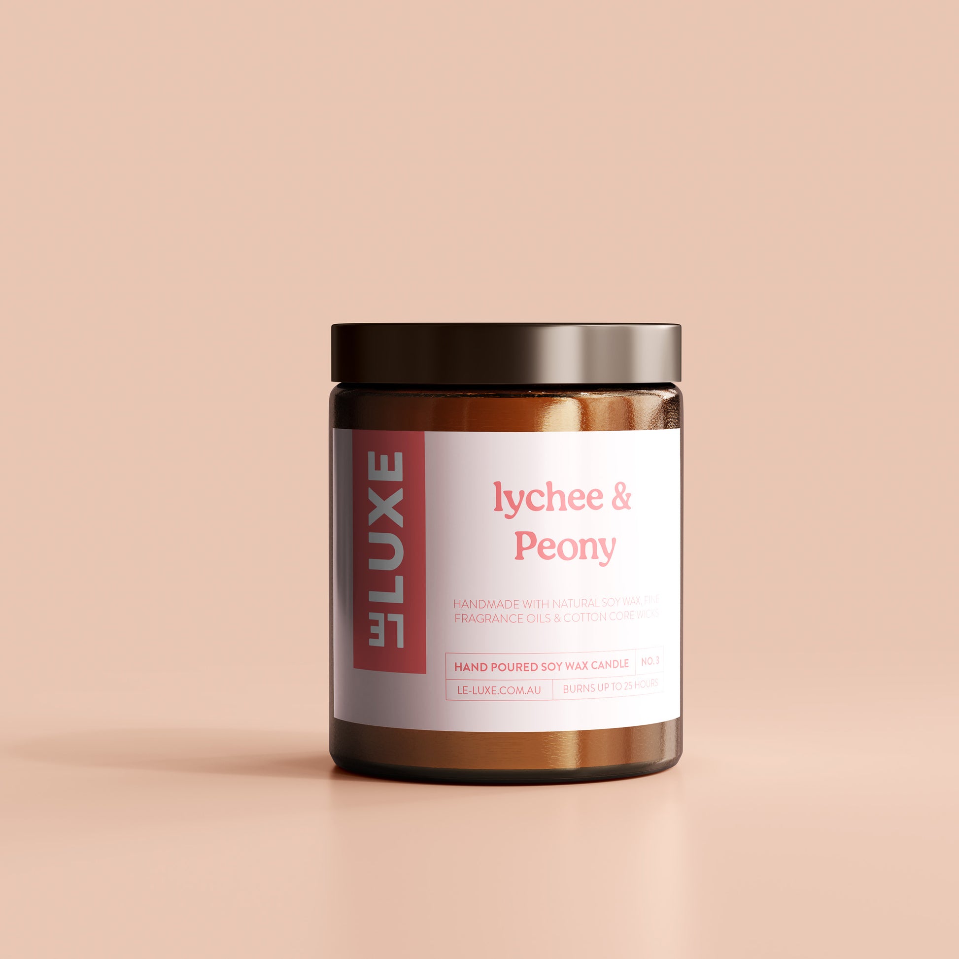 Le Luxe Soy Wax Candle - Lychee & Peony